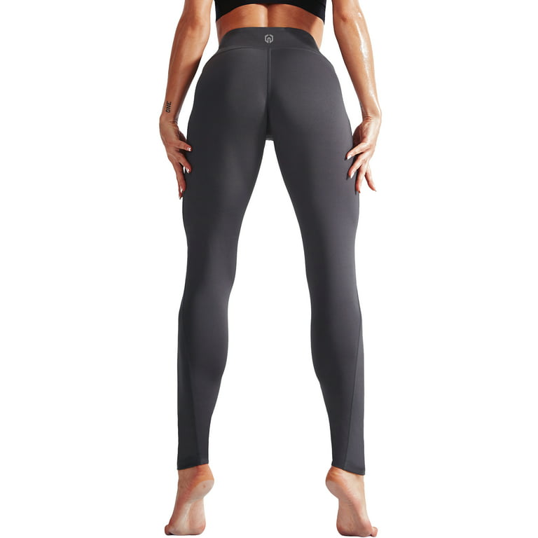 NELEUS Womens Yoga Running Leggings with Pocket Tummy Control High Waist, Black+Gray+NavyBlue,US Size S 