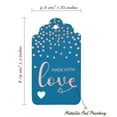 thumbnail image 5 of Inkdotpot Real Rose Gold Foil Made With Love Text Tags Favor Hang Paper Tags 50 Pieces, 5 of 6