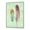 thumbnail image 1 of Plumes Naturelles sur Bois II - Toile Encadrée Style Ferme, 1 of 3