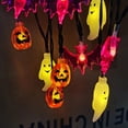thumbnail image 2 of Halloween Decor 8 Modes Halloween Lights with Timer 9 Feet 20 LED Pumpkin Bat Ghost Fairy Lights, 2 of 6
