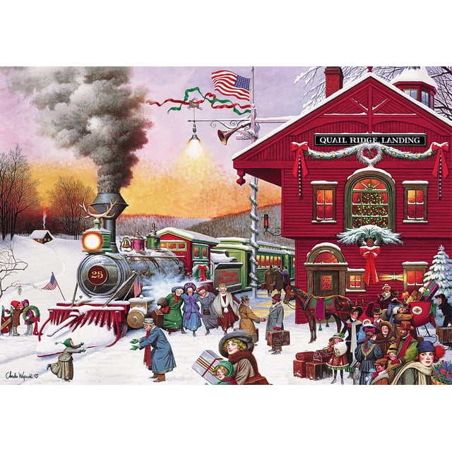 Rompecabezas Buffalo Games Charles Wysocki Whistle Stop