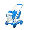 thumbnail image 1 of Carrito de compras para niños, juego de carrito de supermercado de lujo, carrito de compras azul, 1 of 8