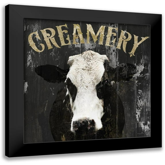 Sophie 6 20x20 Black Modern Framed Museum Art Print Titled - Farm Creamery