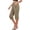 Khaki, variant on Capri Pants for Women Plus Size Womens Solid Color Button Rolled Hem Linen Outdoor Sport Hiking Trousers with Pockets