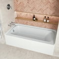 thumbnail image 3 of Streamline NAL-5400-CH 60 in. x 30 in. Acrylic Left-Hand Drain Alcove Bathtub in Glossy White With External Drain in Polished Chrome, 3 of 10