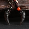 thumbnail image 2 of Collar para amantes de la obsidiana de hielo natural con colgante de pincho, joyería de cristal, 2 of 6