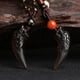 thumbnail image 4 of Collar para amantes de la obsidiana de hielo natural con colgante de pincho, joyería de cristal, 4 of 6