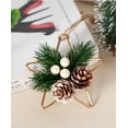 thumbnail image 2 of Xiao Hua 1 pieza de adornos navideños de piña hechos a mano nuevos: accesorios de decoración para el hogar para un ambiente navideño, D, 2 of 4