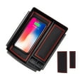 thumbnail image 3 of CAROOTU Voiture Chargeur Sans Fil Centre Console Accoudoir Boîte de Rangement Porte Conteneur Bac de Rangement, 3 of 8
