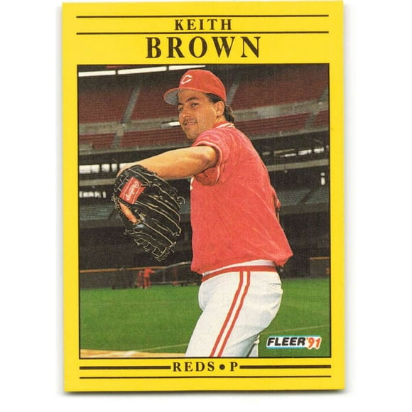 1991 Fleer Baseball #58 Keith Brown  Cincinnati Reds