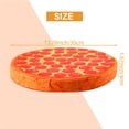 thumbnail image 1 of Delicada almohada de felpa 3D de simulación, almohada de flapjack, divertida pizza de pepperoni, comida chatarra, estampado hipster, genial almohada para el trasero de pizza, 1 of 5