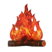 Tissouoy 3D Flame Cardboard for Halloween Easter Party Bar Fireplace Festival Decoration