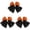Black&Orange, variant on KUMHONW Glitter Cheer Bow Clip - 5.51x6.14 Inch Cheerleading Sequin Hair Bow with Tails for Girls Teen Softball Cheerleader Outfit Uniform (Purple Black)