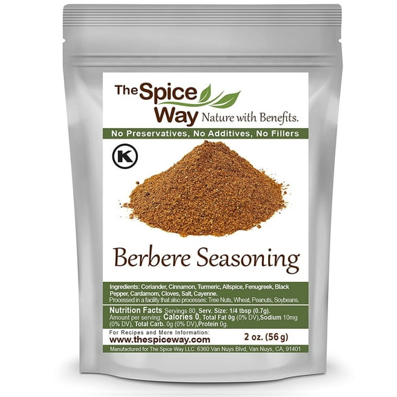 The Spice Way Ethiopian Berbere - A Hot Spicy Berbere Blend, All Natural - 2 oz