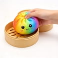 thumbnail image 4 of Giant Dumplings Squishies, Cute Squishies Stress Relief Toy, Hand‑Pinching Sensory Squeeze Toy with Steamer Storage Box, Safe TPR Fidget Vent Toy Novelty Gift for Kids and Adults, 4 of 6