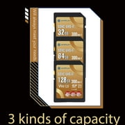 Amplim 128GB UHS-II V90 SDXC SD Card Blazing Fast 300MB/s (2000X) UHSII U3 Extreme High Speed 128 GB SD XC Memory Card for 4K 8K UHD Video Camera Camcorder. 128G TF Flash Storage