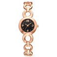thumbnail image 1 of Accesorio de muñeca de joyería de reloj simple de moda de personalidad exquisita (oro rosa con cara negra), 1 of 5