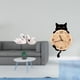 thumbnail image 2 of estatua de resina de cisne,Figuras de cisnes,estatuas,decoración para el hogar,bodas y fiestas.,Reloj de pared,Reloj de pared decorativo para baño o dormitorio,Reloj de pared para gatos, 2 of 8