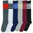 thumbnail image 4 of ToBeInStyle Women's Pack of 6 Knee High Socks, 4 of 37