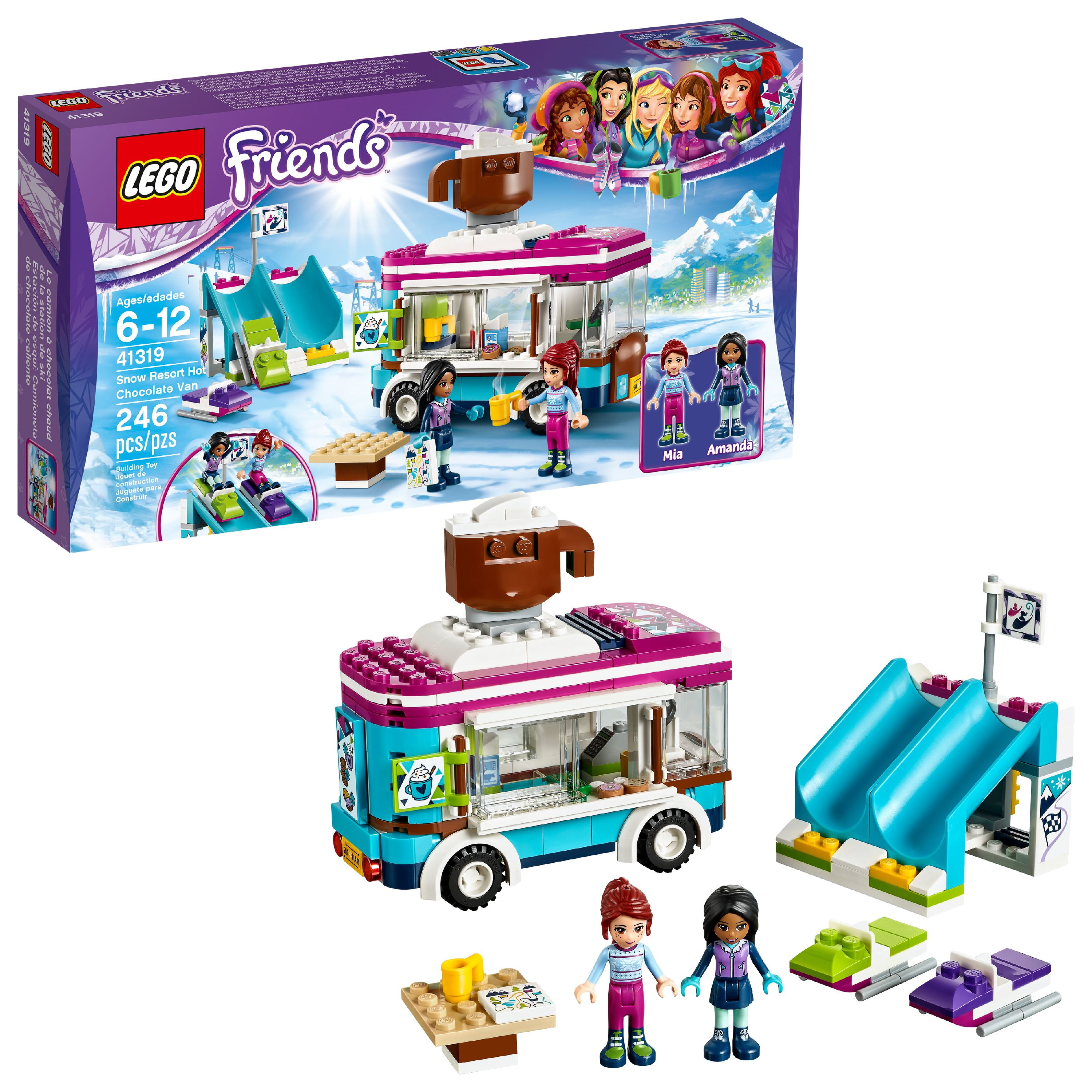 mest voksen Jeg har en engelskundervisning LEGO Friends Snow Resort Hot Chocolate Van 41319 (246 Pieces) - Walmart.com