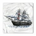 thumbnail image 1 of Vintage Bandana, Columbus Ship Sailing, Unisex Head and Neck Tie, by Ambesonne, 1 of 2