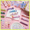 thumbnail image 2 of 80pcs Cheer Pins Spirit Clips Kit with Multiple Charms & DIY Accessories, Wooden Clothes Pins Craft Set for Backpacks Decorations, Cheerleaders, Team Present (2.9 Inch, Macaron Colors), 2 of 7