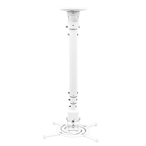 Soporte de Techo Universal DYNAVISTA para Proyector Ajustable Blanco