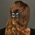 thumbnail image 2 of Unique Bargains 1 Pc Duckbill Clip Halloween Multi-layered Hair Clip for Women Black White, 2 of 5