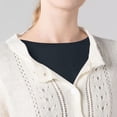 thumbnail image 5 of Helii Women's Striped Detachable Half High Collar Fake Collar for Sweater Dress Outfit, 5 of 8