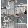 thumbnail image 6 of 3 Pcs Plastic Hanging Baskets for Shower, Hanging Basket Organizer With Hooks, Rectangle Small Hanging Storage Basket, Can Be Used in Kitchen, Pantry, shelf, Bedroom, Livingroom, Bathroom. (White), 6 of 6