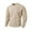 Khaki, variant on LMOIPLI Men's Solid Color Cable Knit Sweatshirts Vintage Long Sleeve Pullover Sweater Woven Crewneck Knitted Tops Black M