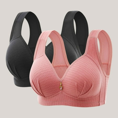 LLYWEY Bras for Women No Wire on Clearance Cute Bras Ladies Balconette Bra Style-728 Women Back-Smoothing Bra Feature Adult Female Yoga Sports Bras Multicolor 46B