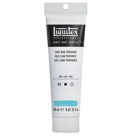 UPC: 0887452048879 | Liquitex Professional Heavy Body Acrylic Paint – Light Blue Permanent 138 ml Tube