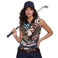 thumbnail image 6 of HUIACONG Golf Tank with Patriotic Bald Eagle Pattern, Workout Tank Tops with Half Zip Neck Collar for Outdoor Sports and Casual Wear, 6 of 7