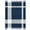 Gibraltar Sea/White, variant on Ox Bay Navy Blue/White Tartan Plaid Cotton Throw Blanket, 50" x 60"