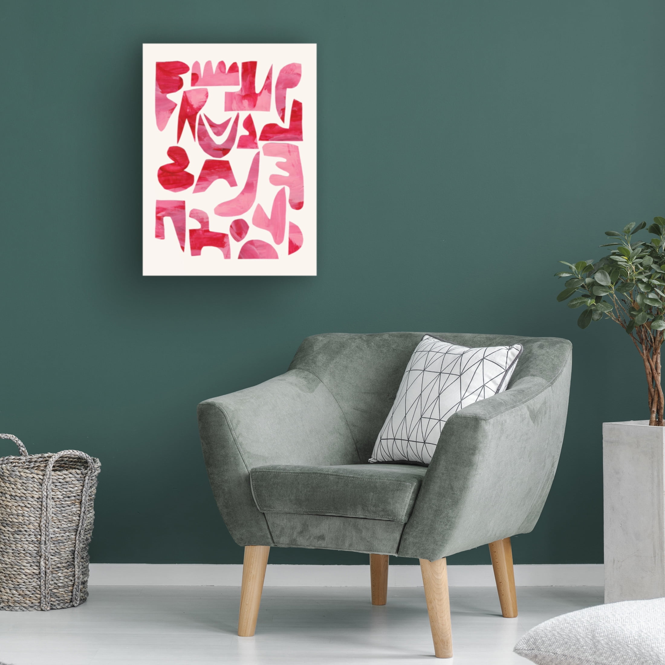 Trademark Fine Art Ejaaz Haniff  Pink Kiss Pieces Canvas Wall Art