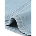 thumbnail image 5 of INSPIRE CHIC Women's Long Jean Denim Skirts High Waisted Frayed Midi Skirt with Pockets XS Light Blue, 5 of 6