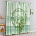 thumbnail image 3 of Bamboo Curtains 52x84in - Forest Botanical Trees Indoor Outdoor Window Curtain Panels, Soundproof Blackout Window Shades 2 Panel Set Apply to Living Room Bedroom Kitchen Dining Room Kid Room, 3 of 6