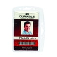 thumbnail image 4 of DURABLE Shell Style Single ID-Card Holder, Vertical or Horizontal Orientation, 0.20" x 4" x 2.75 ", Clear (890519), 4 of 5
