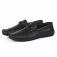 thumbnail image 5 of Men's Casual Loafers Slip On Leather Shoes Comfortable Lightweight Driving Shoes Male Moccasins Classic Penny Loafer Flats Boat Shoes Outdoor Walking Shoes, 5 of 14