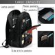 thumbnail image 4 of Balery Abstract Skull Guitar Art Mochila con carga USB para hombre y mujer - Mochila impermeable y antirrobo para portátil con puerto USB para viajes, trabajo, estudios y universidad, 4 of 7