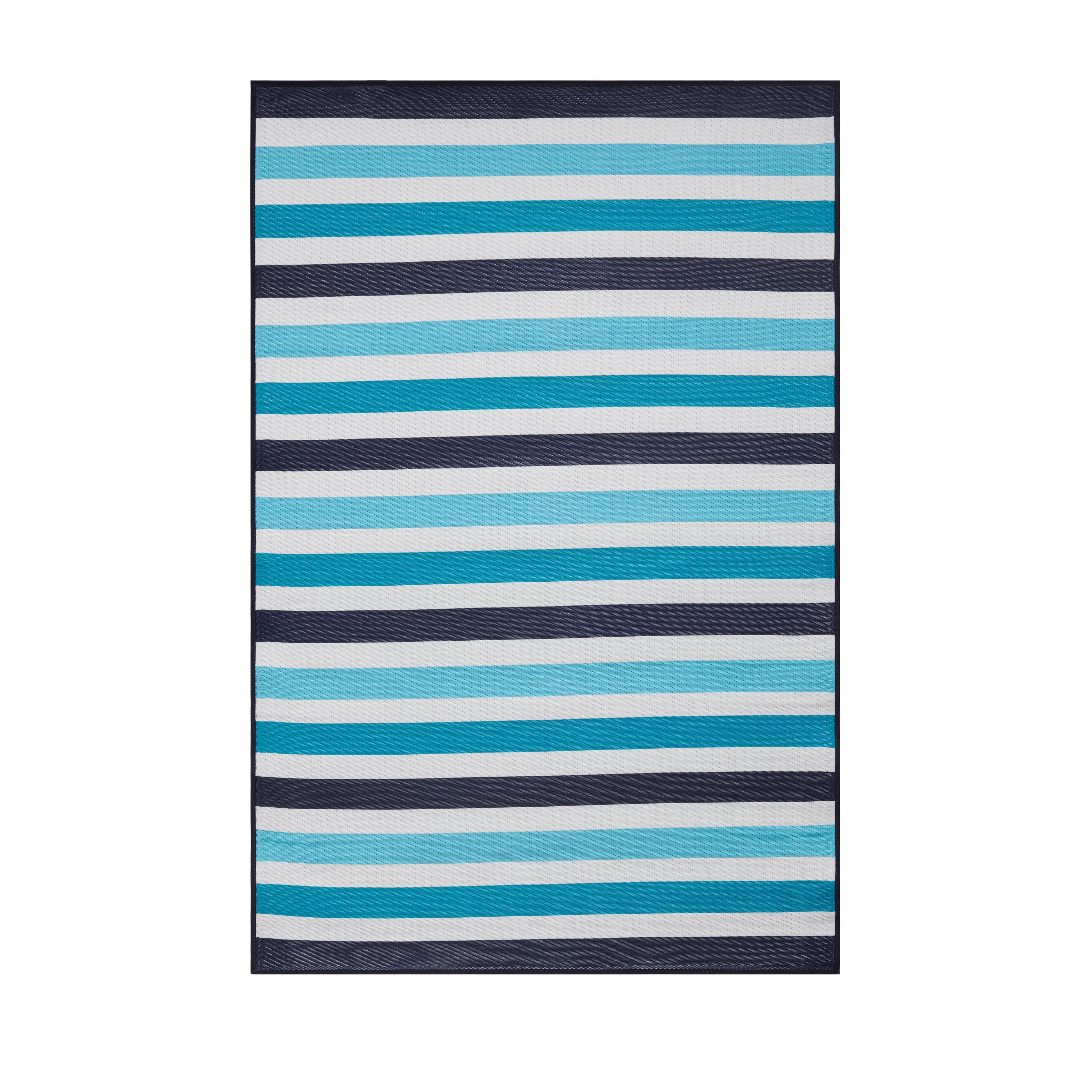 Mainstays 48"x72" ,100% Recycled Polypropylene, Outdoor Picnic, Camping Beach Mat Stripe -Lightweight Beach Mat