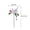 🥝 White_Base#396, variant on Metal Decorative Garden Stakes Set, Embossed Metal Flower Yard Art, Spring Bird Design, Weatherproof Outdoor & Indoor Patio Lawn Planter Decor, 1 Ground Stake