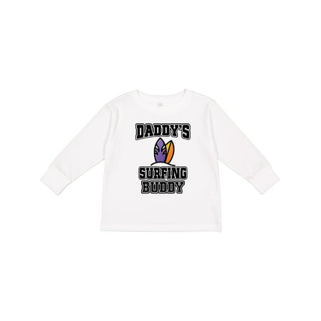 

Inktastic Daddy Surfing Buddy Kids Surfer Gift Toddler Boy or Toddler Girl Long Sleeve T-Shirt