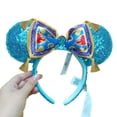 thumbnail image 4 of Diadema de orejas de Disney MickeyMinnie para adultos y niños, disfraz de orejas de sirena, Princesa, disfraz de Cosplay, regalo de Navidad, 4 of 4