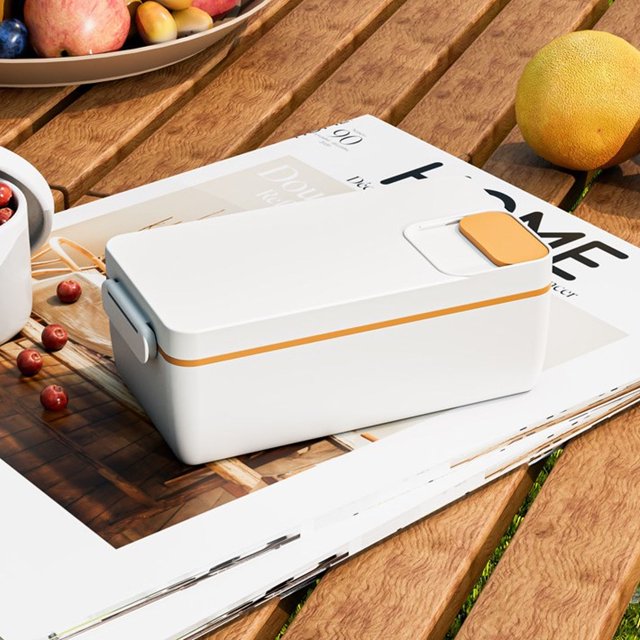 Boîte à Lunch Chauffante 1L, Récipient Chauffant Électrique pour Aliments, Chauffe-Nourriture Portable pour Adultes, Boîte à Lunch Chaude en Acier Inoxydable