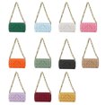 thumbnail image 7 of Kripyery Women Handbag Zipper Closure Handheld Thick Chain Shoulder Bag for Party Gathering Wedding Banquet, 7 of 7