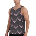 thumbnail image 2 of Picia pink hearts Printed Men’s Performance Tank, Men's Workout Tank Top Moisture-Wicking Tank Top Muscle tee, Breathable Workout Shirt-4X-Large, 2 of 7