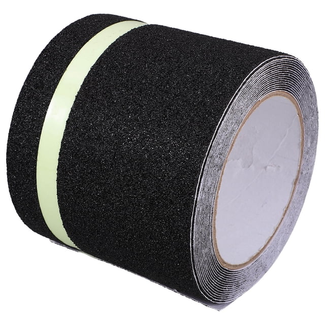 unbranded Antideslizantes Para Escaleras Con Superficie Luminosa Y Adhesivo Resistente Negro