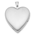 thumbnail image 3 of Auriga Fine Jewelry 925 Sterling Silver Rhod-plated Hearts Border 20mm Heart Locket (L-25mm, W-19.55mm) for Women, 3 of 6
